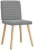 vidaXL Esszimmerstühle 6 Stk. Hellgrau Stoff 3315544 Bild 3