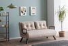 2-Sitzer-Schlafsofa, 'Sando ', 78 x 78 x 133, Creme Bild 2