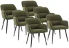 Vente-unique - HEKA Stuhl Stoff Grün - B 61 cm x H 78 cm x L 59,5 cm Bild 1