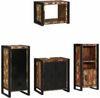 vidaXL Badezimmermöbel-Set mit Regal 4 pcs Massives upgecyceltes Holz 3305667 Bild 2