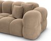 Samtstoff Ecksofa Monteverde L Form - Samtstoff - braun - Rechts Bild 5