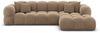 Samtstoff Ecksofa Monteverde L Form - Samtstoff - braun - Rechts Bild 3