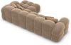 Samtstoff Ecksofa Monteverde L Form - Samtstoff - braun - Rechts Bild 4