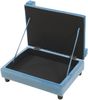 Haustierbett Salkonssad 60x45x24 cm Samt Blau [en. casa] Bild 5