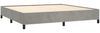 vidaXL Boxspringbett mit Matratze Hellgrau 200x200 cm Samt, Härtegrad: H2 [3129351] Bild 4
