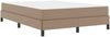 vidaXL Bettrahmen mit Matratze Cappuccino 140 x 200 cm Stoff 3398637 Bild 4