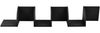Wandregal Greiz Zick Zack Retro Design Schwarz Matt Bild 3