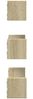 vidaXL Wandregal 3 Stk. Sonoma-Eiche Holzwerkstoff 853310 Bild 5