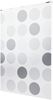 Basic Duschrollo 120x240 cm breit Modell Retro hellgrau weiß Duschvorhang Bild 2