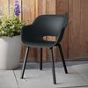 Keter Gartenstuhl mit Metallbeinen Noa 2 Stk. Graphitgrau 447617 Bild 5
