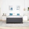 vidaXL Bettrahmen mit Matratze Dunkelgrau 140 x 200 cm Stoff 3399126 Bild 3