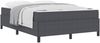 vidaXL Bettrahmen mit Matratze Dunkelgrau 140 x 200 cm Stoff 3399126 Bild 2