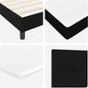 vidaXL Boxspringbett mit Kopfteil Schwarz 190 x 140 cm Stoff 3341099 Bild 5