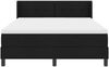 vidaXL Boxspringbett mit Kopfteil Schwarz 190 x 140 cm Stoff 3341099 Bild 2