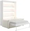 Vente-unique - RAPILI Bett Holz, Platte Weiß - B 151 cm239,2 cm x H 225,2 cm x L 188 cm Bild 2