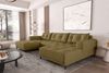 99rooms Massimo Wohnlandschaft Strukturstoff NEVE Khaki mit Schlaffunktion Bild 2