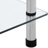 vidaXL Regal mit 6 Ablagen Transparent 40x40x160 cm Hartglas 249507 Bild 5