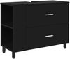 vidaXL Waschtisch Schwarz 80 x 35 x 60 cm Holzwerkstoff 889386 Bild 2