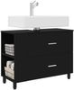 vidaXL Waschtisch Schwarz 80 x 35 x 60 cm Holzwerkstoff 889386 Bild 3