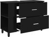 vidaXL Waschtisch Schwarz 80 x 35 x 60 cm Holzwerkstoff 889386 Bild 4