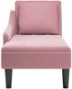 vidaXL Chaiselongue mit Kissen und Rechter Armlehne Rosa Samt 4009775 Bild 4