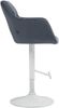 Barhocker TUBEL - Samt Dunkelgrau 57x59x97 cm Weiß | Barstuhl Höhenverstellbar Mit Lehne Drehbar Tresenhocker Tresenstuhl Kneipenhocker Kneipenstuhl Bild 3