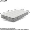 Merax Orthopädische Kaltschaummatratze 90x200 cm, Mattress mit 7-Zonen-Taschenfederkern, Härtegrad H3 (mittelfest) – OEKO-TEX® zertifiziert, 20 cm Höhe, 4 Griffe + Vakuumverpackt Bild 4
