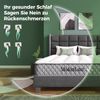 Merax Orthopädische Kaltschaummatratze 90x200 cm, Mattress mit 7-Zonen-Taschenfederkern, Härtegrad H3 (mittelfest) – OEKO-TEX® zertifiziert, 20 cm Höhe, 4 Griffe + Vakuumverpackt Bild 3