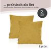 Lycce Dekokissen Kissenbezug 2er Set CORD Stoff (50 x 50 cm) - made in EU Bild 4