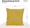 Lycce Dekokissen Kissenbezug 2er Set CORD Stoff (50 x 50 cm) - made in EU Bild 3
