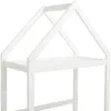 Vente-unique - VARLAINE Bett Holz, Platte Weiß - B 96,5 cm x H 187 cm x L 196,2 cm Bild 5