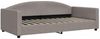 vidaXL Tagesbett Ausziehbar mit Matratzen Taupe 100x200 cm Stoff 3197214 Bild 4