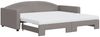 vidaXL Tagesbett Ausziehbar mit Matratzen Taupe 100x200 cm Stoff 3197214 Bild 2