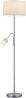 TRIO Leuchten LED Stehlampe wechselbar / dimmbar, Metall / Stoff cremeweiß, Höhe 170cm Bild 2