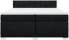 vidaXL Boxspringbett mit Matratze Schwarz 200x200 cm Stoff 3285997 Bild 4