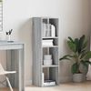 vidaXL Bücherregal Grau Sonoma 34x31x112 cm Holzwerkstoff 860288 Bild 3