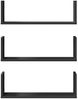 vidaXL Wandregale 3 Stk. Schwarz 58x18x18 cm Holzwerkstoff 853282 Bild 4