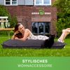 Green Bean® Outdoor Sitzsack, waschbar & wetterfest, Polyester-PVC-Stoff, Anthrazit, 140x180 cm, 380 Liter Bild 2