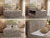 Boxspringbett mit zwei Multipocket-Matratzen und Topper, Doppelbett aus Cordstoff, zwei Bettkästen - TILIANO KING DUO - 180 x 200 cm - Hellbraun Cord - H4 Bild 2
