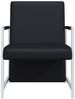 vidaXL Sessel 2 Stk. Verchromtes Gestell Schwarz Kunstleder 270179 Bild 4