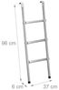 Relaxdays Trampolin Leiter 96 cm Bild 5