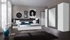 Nachtschrank >ANGIE< in WEISS + GRAPHIT - 52x40x38cm (BxHxT) Bild 2