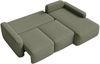 Selsey 'Carnos Mini' Ecksofa mit Schlaffunktion, Ottomane rechts, Chenille pflegeleicht, Olivgrün Bild 4