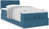 vidaXL Ottoman-Bett mit Matratze Dunkelblau 80x200 cm Samt 3311811 Bild 4