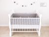 Loolay Bettnestchen GRAU WEIß Baumwolle BETTUMRANDUNG Babybett 420, 360, 210, 180 x 30cm, (Babyausstattung Babynest Kopfschutz Kantenschutz Baby, 100% Baumwolle Babybett Bettschutzgitter Umrandung), LOOLAY® - 100% Europäische Stoffe und Kleinserien-Nähen! Bild 2