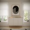 Selsey 'Tovi' Sideboard 3-türig, 140 cm, Weiß / Holzoptik Eiche Bild 2
