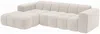 Vente-unique - CALESO Sofa Stoff Beige - B 163 cm x H 69,5 cm x L 284 cm Bild 3