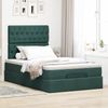 vidaXL Ottoman-Bett mit Matratzen Dunkelgrün 120x200 cm Samt 3313538 Bild 3
