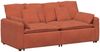 vidaXL Modulares Sofa mit Kissen Rot Orange 3321144 Bild 2