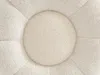 Vente-unique - DELPODA Pouf Stoff Weiß - B 65 cm x H 37 cm x L 65 cm Bild 4